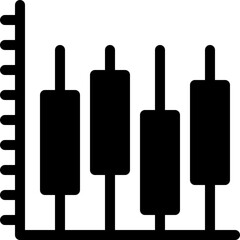 graph, bar graph, bar chart, stats, statistics Icon