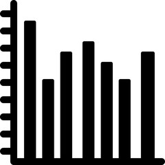 graph, bar graph, bar chart, stats, statistics Icon