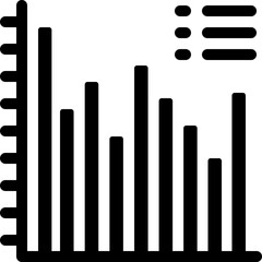 graph, bar graph, bar chart, stats, statistics Icon