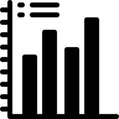 graph, bar chart, analytics, business graph, increase Icon