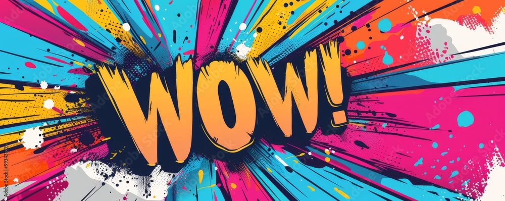 Poster abstract pop art background featuring 