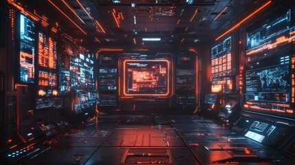 Futuristic Control Room.