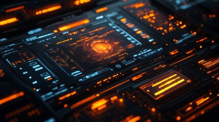 Fototapeta premium Sci-fi Interface.