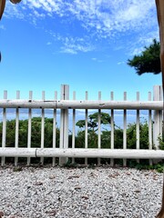 fence on the beach
