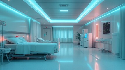 Hospital Room Interior.