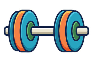 Unique Dumbbell icons vector illustration on a white background.