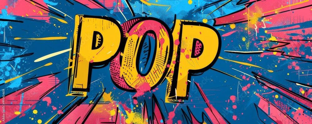 Aufkleber abstract pop art background with 