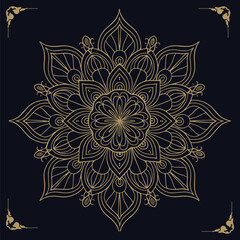 Mandala art design vector, eps file