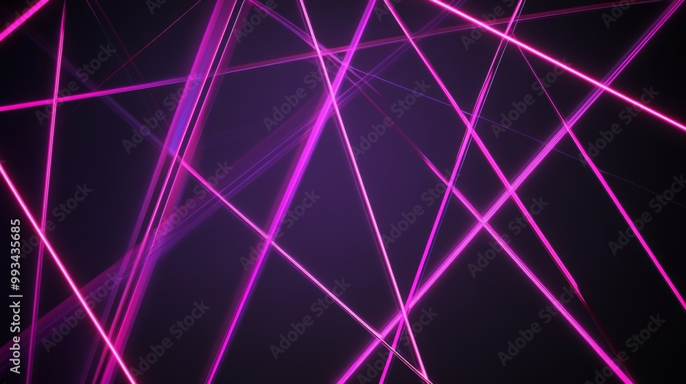 Aufkleber a futuristic neon rendering with red and blue glowing lines in the darkness. ultraviolet spectrum. c