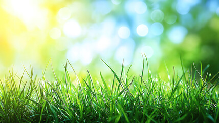 Colorful Art Background Showcasing Fresh Greenery