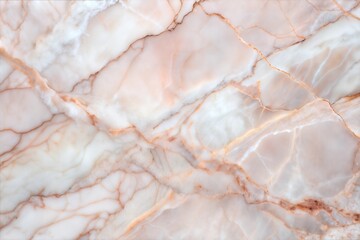Polished marble texture with white beige and brown veins