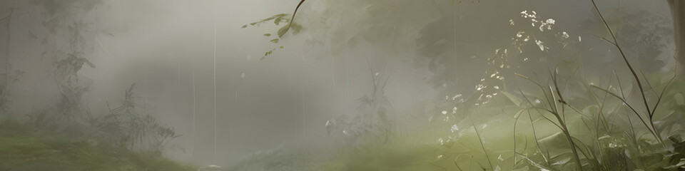 Natural green banner