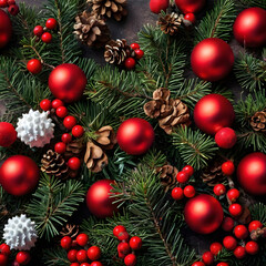 Fototapeta premium Christmas greeting card