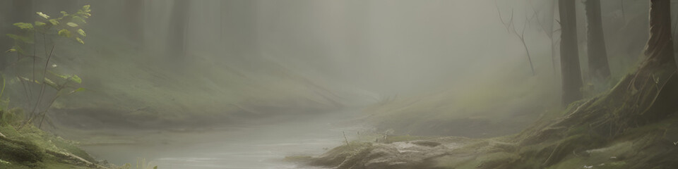 Natural green banner