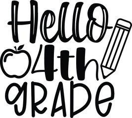 Hello 4th grade t shirt