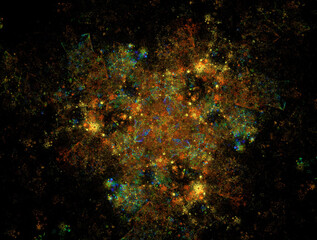 Imaginatory fractal abstract background Image