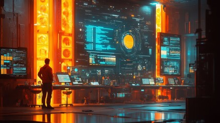 Futuristic Control Room.