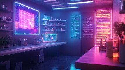 Neon Lab Interior.