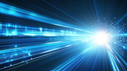 Fototapeta premium Blurred Light Beams and Radiant Glow in Dynamic Motion Abstract Background