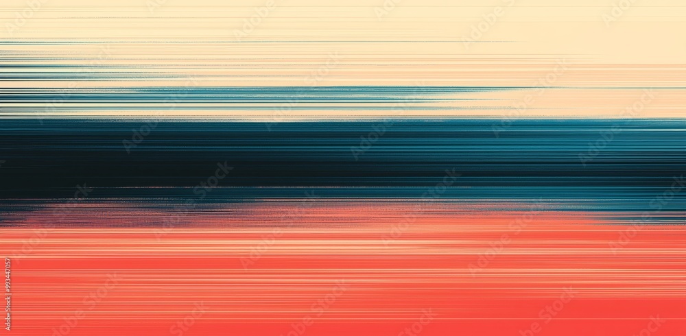 Poster screen with static pixels that is distorted and glittered.