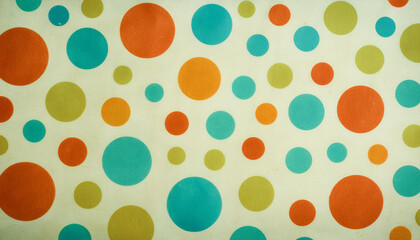 Abstract Polka Dot Pattern on Vintage Paper Background