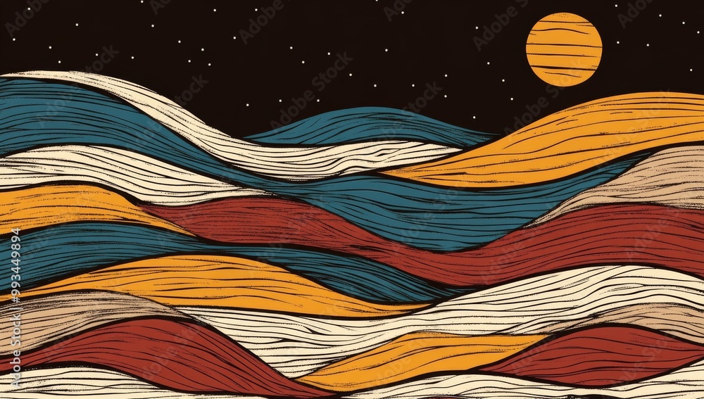 Poster illustration of an organic gradient background header using generative ai technology.