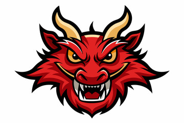 Chinese Dragon head mascot design