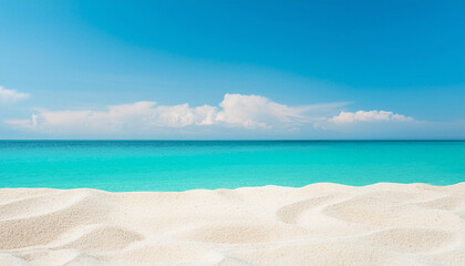 Obraz premium Tropical Beach with White Sand and Clear Blue Water
