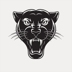  tiger head and Panther vector,