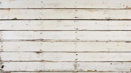 Rustic White Wooden Plank Boards With Texture as Background 