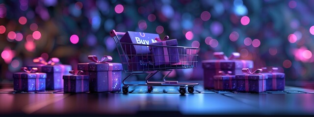 Minimalist ecommerce banner highlighting a single featured product with a sleek "Buy Now" call-to-action