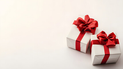 Obraz premium Valentine's Day Gift Boxes with Heart Decorations – Romantic Presents for Special Occasions