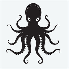 octopus illustration and animal vector, 