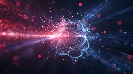 Abstract Sphere of Light and Particle Effects