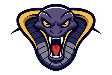 Cobra head mascot logo design vector