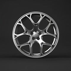 Obraz premium automotive aluminum die-cast disc on a dark background