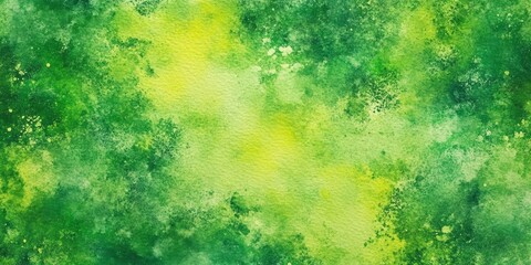 Abstract Green Watercolor Background Design