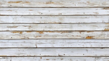 Naklejka premium Rustic White Wooden Plank Boards With Texture as Background 