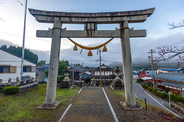 滋賀県　鶏足寺の風景