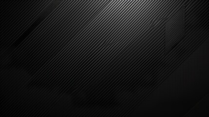 Elegant black abstract background featuring a light carbon fiber texture and gradient