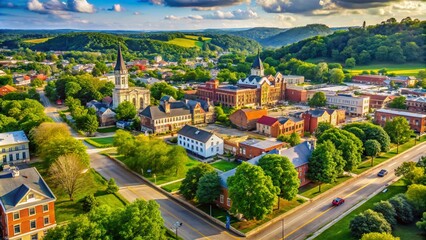 Scenic Views of Zanesville Ohio Featuring Historic Architecture and Lush Green Landscapes