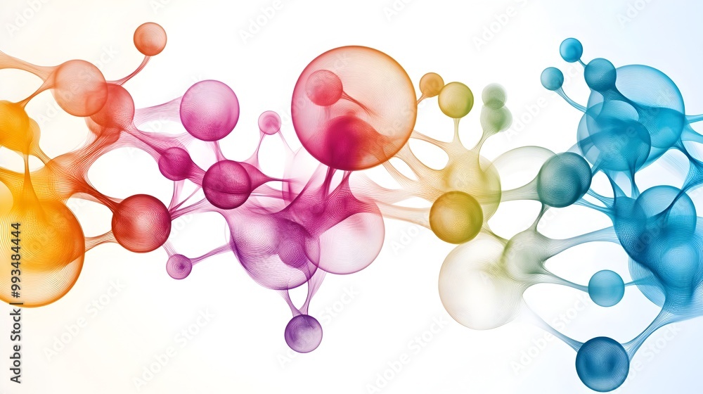 Aufkleber visualizing the creative flow of collaborative business concepts