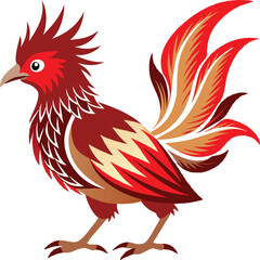 Black and color image of eagle, 