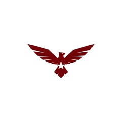 Red Eagle vector logo template design