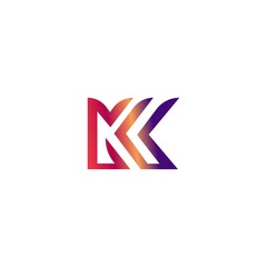 K letter modern vector logo template design