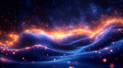 Obraz premium Holiday Skies with Bioluminescence 