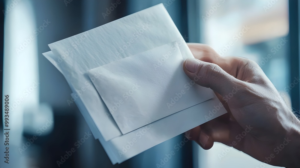 Poster torn open ballot envelope signifying voting process participation
