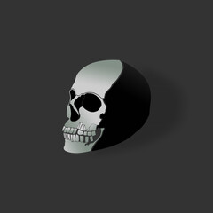 The eternal skull logo is a symbol of eternity and courage in every stroke