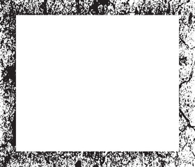 black and white frame with border, a square frame with a black and white texture, two blank white frames with grunge texture designs on them, vintage photo frame