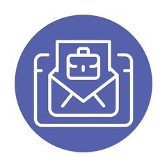 Job interview black line icon.